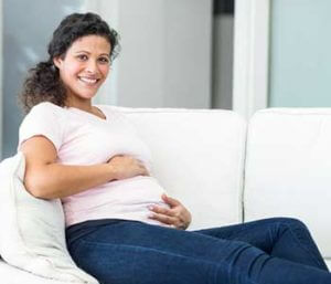 What does the first prenatal visit include in Katy, TX area